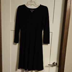 Jessica Howard Classic Black 3/4 Sleeve Knit Dress